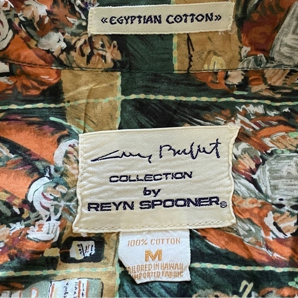 REYN SPOONER * Larry Buffet Collection * Bartender Collared Shirt Men M Medium - Picture 4 of 5